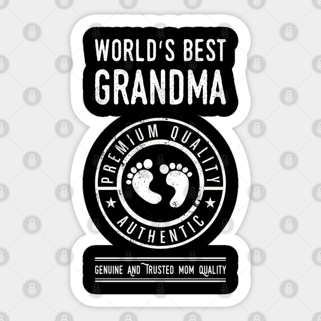 World's Best Grandma Grandmother Gift For Father, Opa or Grandchild Sticker by stearman